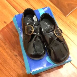 Black Toddler boys dress shoes